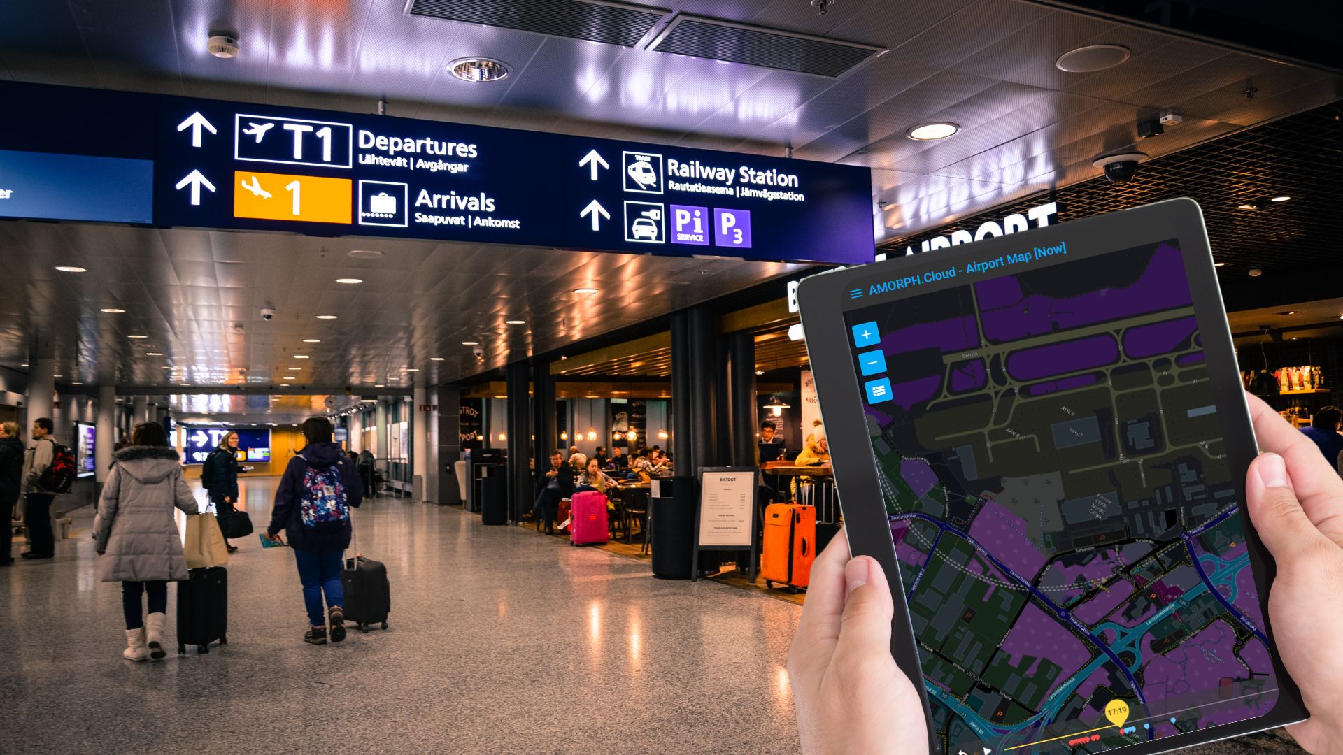 How can technology improve airport operations?
